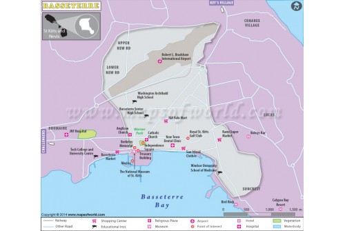 Basseterre City Map