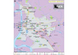Baton Rouge City Map - Digital File