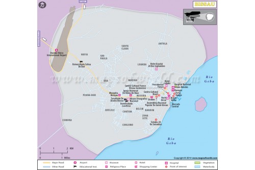Bissau City Map
