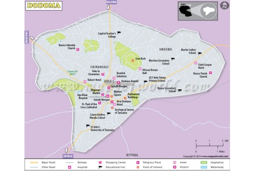 Dodoma City Map
