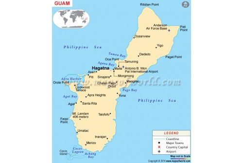 Guam Political Map