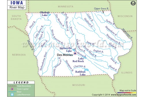 Iowa River Map
