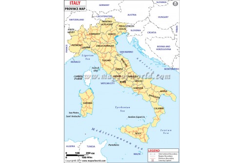 Italy Province Map