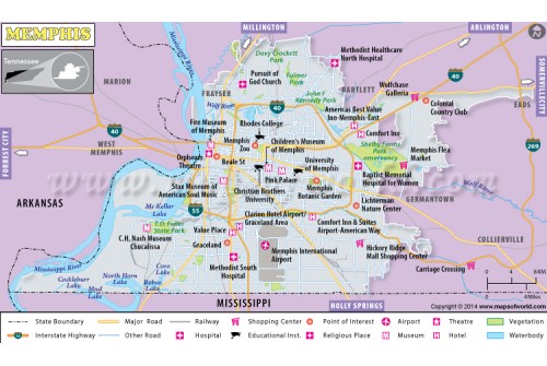 Memphis City Map