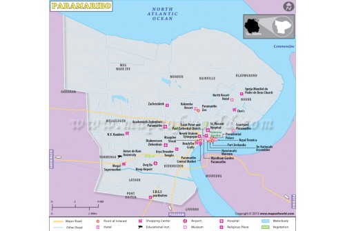 Paramaribo City Map