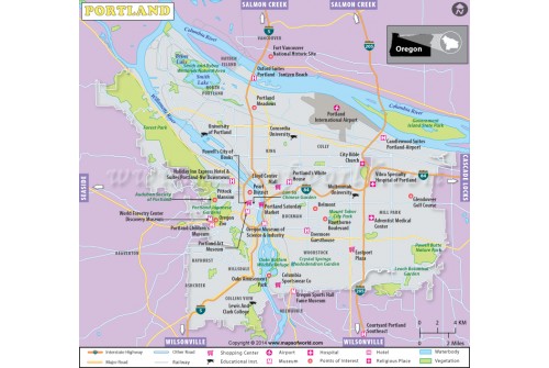 Portland City Map