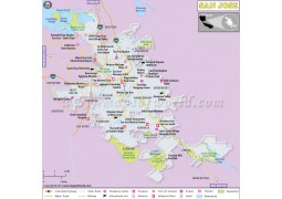 San Jose City Map - Digital File