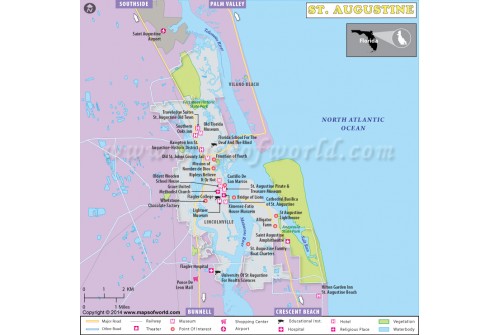 St Augustine City Map