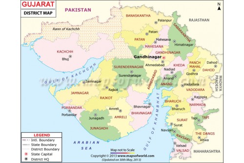 Gujarat State Map