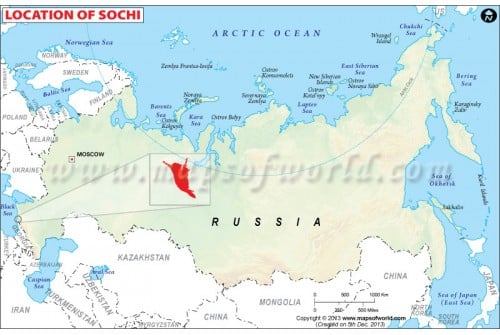 Sochi Location Map