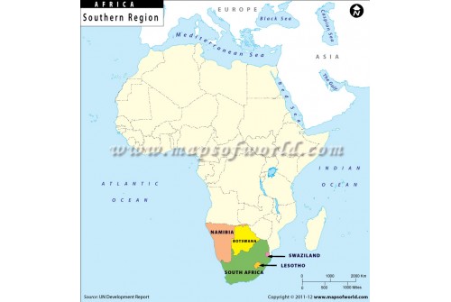 Southern Africa Region Map