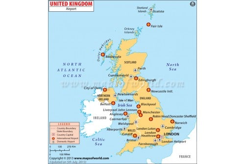 UK Airports Map