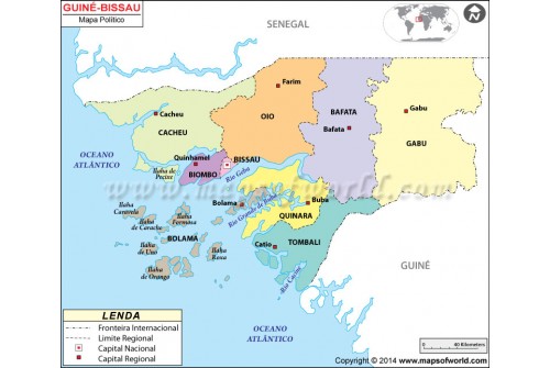 Guinea Bissau Map