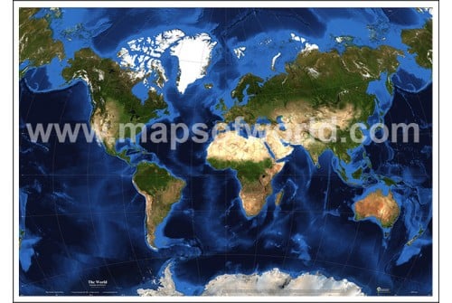 World Map in Van Der Grinten Projection