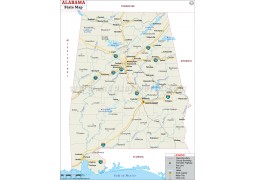 Alabama State Map 
