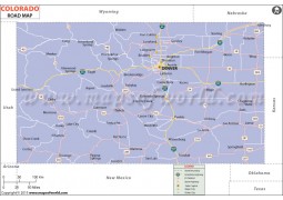 Colorado Road Map - Digital File