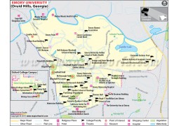 Emory University Georgia Map - Digital File