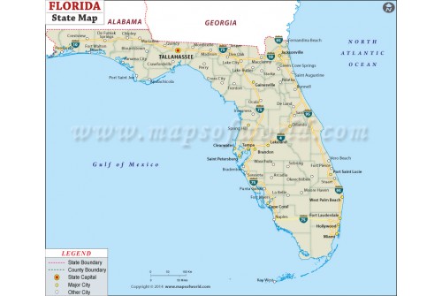 State Map of Florida 
