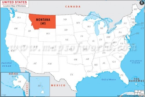 Montana Location Map