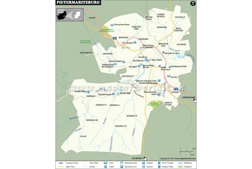 Pietermaritzburg City Map