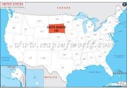 South Dakota Location Map - Digital File