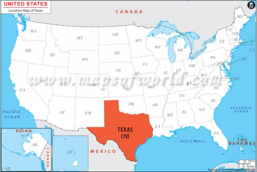 Texas Location Map