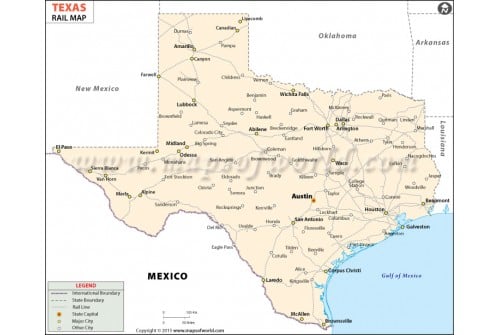 Texas Rail Map