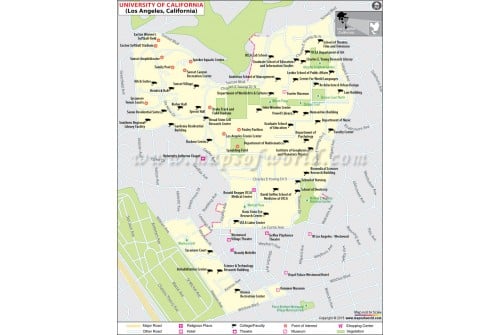 University of California Los Angeles Map