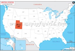 Utah Location Map - Digital File
