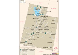 Utah State Map - Digital File