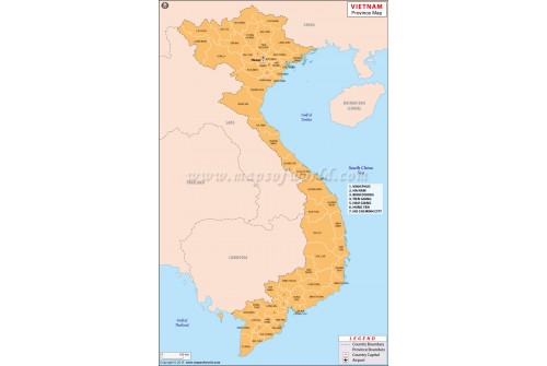 Vietnam Province Map