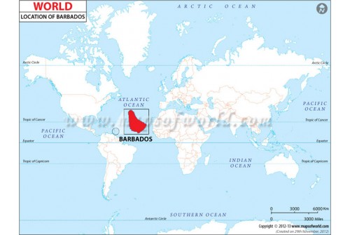 Barbados Location Map