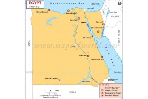 Egypt Airports Map