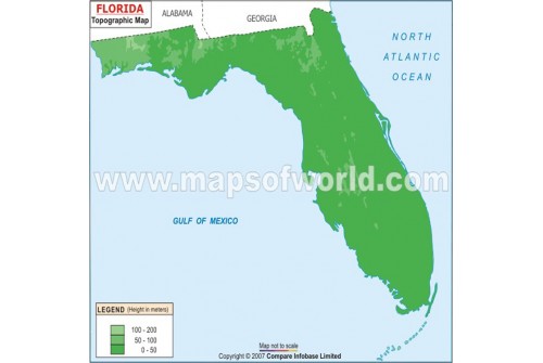 Florida Topographic Map