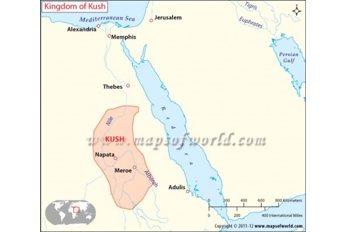 Map of Kush Kingdom