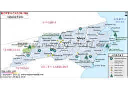 North Carolina National Parks Map - Digital File