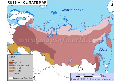 Russia Climate Map