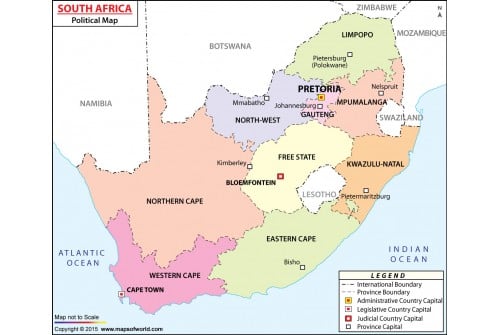 South Africa Political Map 