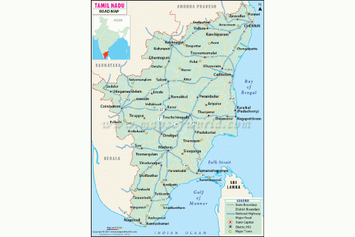Tamil Nadu Road Map