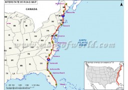 US Interstate 95 Map - Digital File