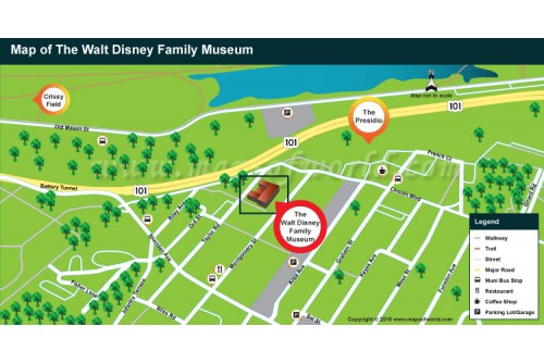 Walt Disney Family Museum Map