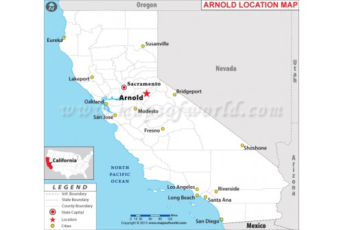 Arnold Location Map