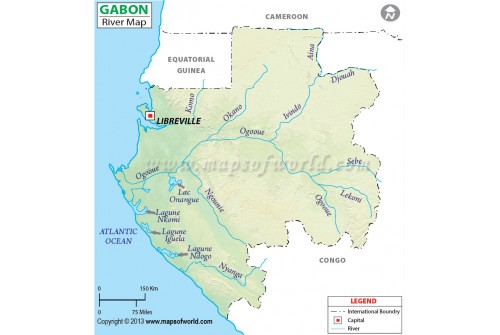 Gabon River Map