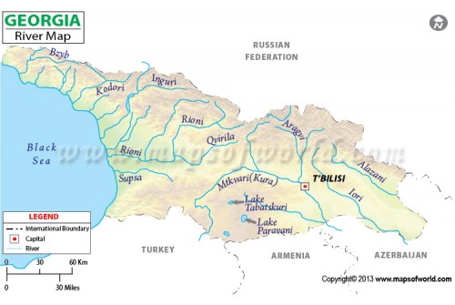 Georgia River Map