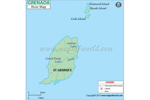 Grenada River Map