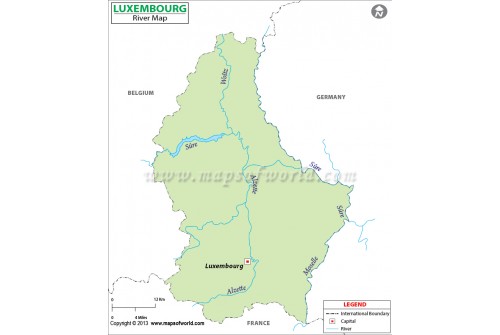 Luxembourg River Map