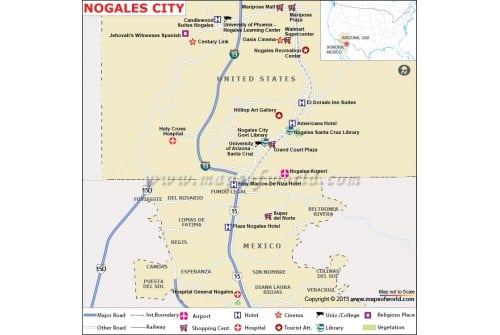 Nogales City Map