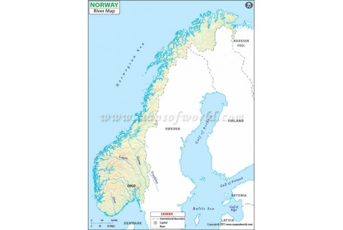Norway River Map