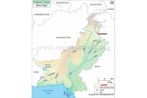 Pakistan River Map