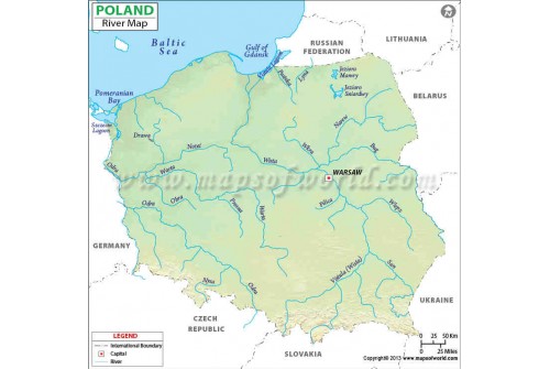 Poland River Map